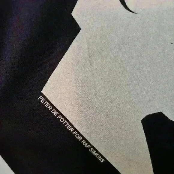 𝅺raf SIMONS Black Print T-Shirt Medium - Picture 4 of 9